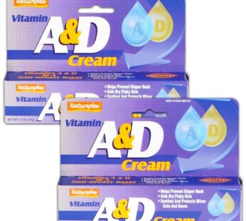 2X Natureplex Vitamin A & D Cream 1.5 oz Diaper Rash Cuts Burns Chapped Skin