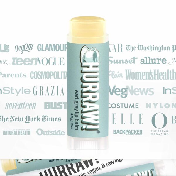 Hurraw! Earl Grey Lip Balm: Organic, Certified Vegan, Cruelty and Gluten Free. Non-GMO, 100% Natural Ingredients. Bee, Shea, Soy and Palm Free. Made i - Image 5