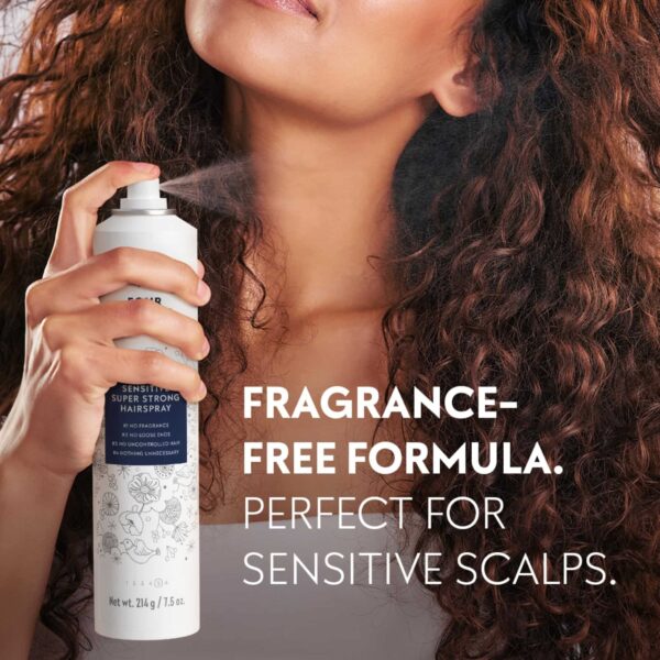 No nothing Sensitive Unscented Hairspray with Extra Hold - Finishing Spray for Styling with Humidity Protection - Fragrance Free & Hypoallergenic - 9. - Image 4