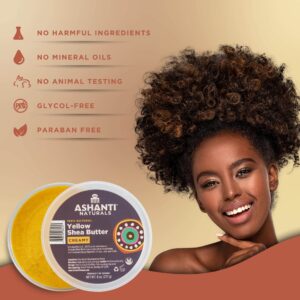 Ashanti Naturals Yellow Whipped Raw Shea Butter | Unrefined African Shea Butter | Creamy Moisturizer for Easy Application - 8 oz - Image 2