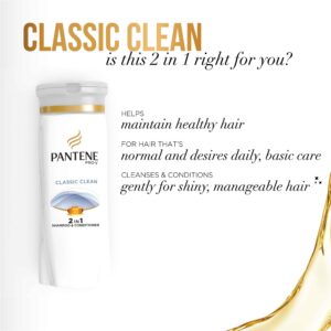 Pantene Pro-V Classic Clean Shampoo, 12.6 fl oz (Pack of 3) (Packaging May Vary) - Image 3