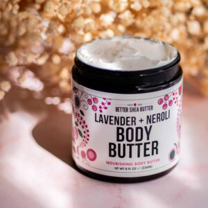 Body Butter for Women LAVENDER NEROLI | Whipped Body Moisturizer with Raw Shea Butter for Dry Skin, Paraben Free, Non-Greasy, No Synthetic Fragrances - Image 7