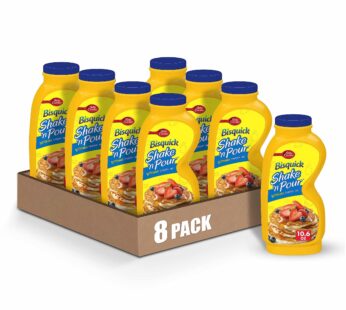 Betty Crocker Bisquick Shake ‘n Pour Buttermilk Pancake Mix, 10.6 oz. (Pack of 8)