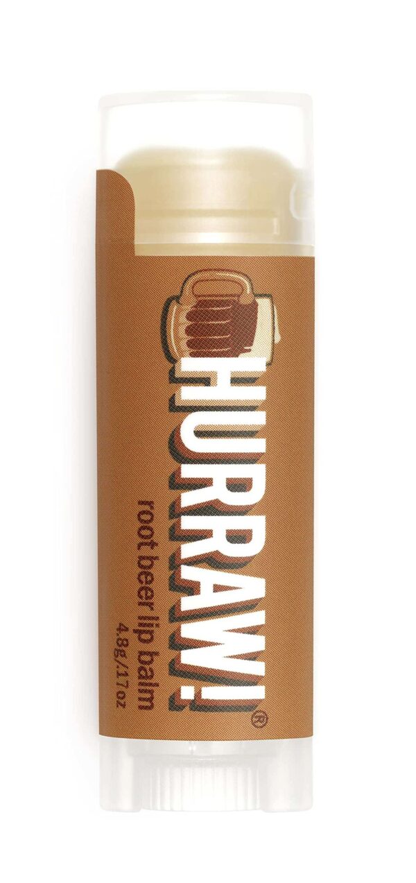 Hurraw! Root Beer Lip Balm: Organic, Certified Vegan, Cruelty and Gluten Free. Non-GMO, 100% Natural Ingredients. Bee, Shea, Soy and Palm Free. Made i