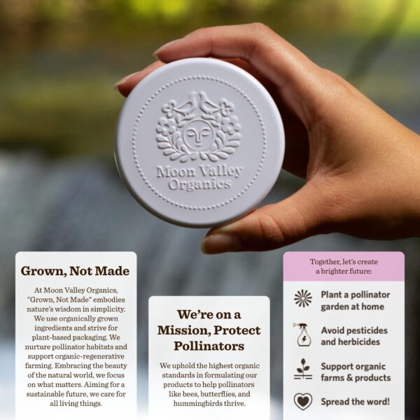 Moon Valley Organics Herbal Lotion Bar in Lavender, Moon Melt Bar, Calendula and Comfrey, Beeswax, Heal and Restore Chapped Skin, Soothing - Image 6