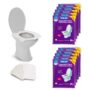 GoHygiene - Disposable Paper Toilet Seat Covers 8 PACKS (80-Count) + 2 FREE PACKS (20-Count)!