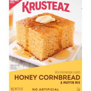 Krusteaz Honey Cornbread & Muffin Mix, 15-Ounce Box (Pack of 2) - Image 1