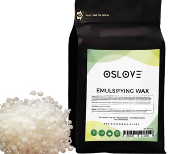 Oslove Organics Emulsifying Wax NF- Pure Vegetable Base For Lotions, Leave in conditioners, soap making and cremes | 1LB