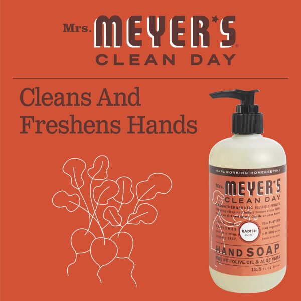 MRS. MEYER'S CLEAN DAY Liquid Hand Soap, Radish Scent (12.5 Fl Oz (Pack of 2)) - Image 4