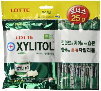 Lotte Xylitol Applemint Chewing Gum 4.4oz 115g (87g plus bonus 25g)