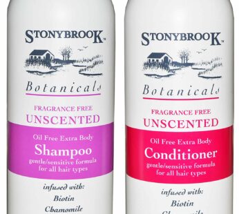 Stonybrook Botanicals Fragrance Free Unscented Shampoo and Conditioner Set