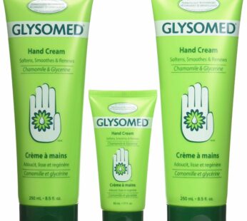 Glysomed Hand Cream Combo 3 Pack (2 X Large Tube 8.5 Fl Oz + 1 X Purse Size 1.7 Fl Oz)