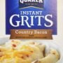 Quaker Country Bacon Flavor Instant Grits, 12 Count (Pack of 1)