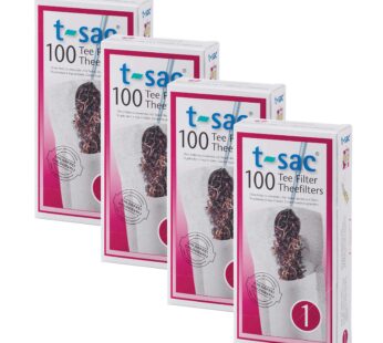 T-Sac Tea Filter Bags, Disposable Tea Infuser, Number 1-Size, 1-Cup Capacity, Set of 400