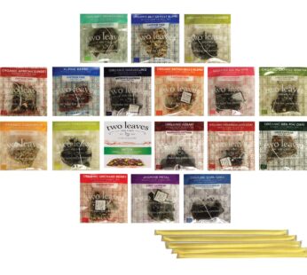 Two Leaves and a Bud Tea Whole Leaf Tea Variety Pack, 18 Flavors, 2 of each (36 Count)