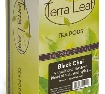 Baronet Coffee Terra Leaf Black Chai Tea Pods – 3 Boxes of 18 Single Serve Coffee Pods – 54 Count, 4 Grams – Individually Wrapped for Freshness – Fits