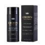 CROWN Hair Building Fibers for Fine & Thinning Hair (BLACK) - Instantly Create Thicker Fuller Looking Hair - Best Natural Keratin Hair Loss Concealer