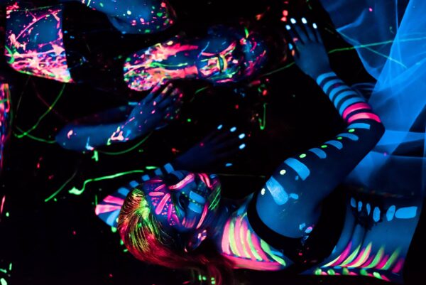 Midnight Glo UV Face & Body Paint Set - Fluorescent Face Paints - Blacklight Reactive - Safe, Washable, Non-Toxic (6 Bottles 0.75 oz. Each) - Image 6
