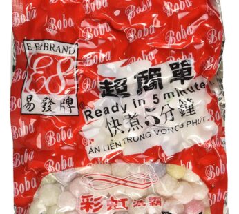 E-FA BRAND E8 Boba Rainbow Tapioca Pearl, Fresh Boba/Bubble Tea Ready in 5 Minutes, 2.2 LB