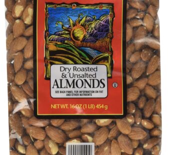 Trader Joe’s Dry Roasted & Unsalted Almonds, 16 Ounce