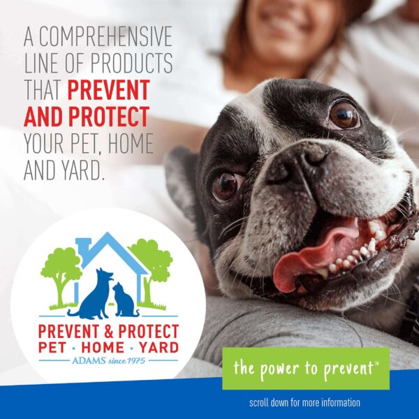 Adams Flea & Tick Spray For Dogs and Cats | Kills Fleas and Ticks Through Contact, Kills Flea Eggs, Flea Larvae, and Prevents Flea Egg Hatch | Control - Image 5