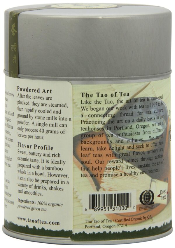 The Tao of Tea Liquid Jade Powdered Matcha Green Tea, Loose Leaf, 3 Oz - Image 5