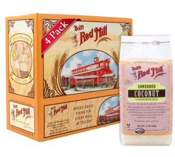Bob’s Red Mill Shredded Coconut (Unsweetened), 12 Ounce (Pack of 4)