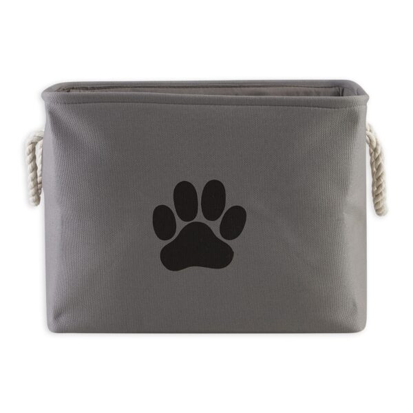 Bone Dry Pet Storage Collection Collapsible Bin, Medium Rectangle, Gray