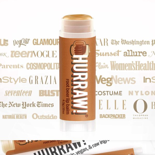Hurraw! Root Beer Lip Balm: Organic, Certified Vegan, Cruelty and Gluten Free. Non-GMO, 100% Natural Ingredients. Bee, Shea, Soy and Palm Free. Made i - Image 4