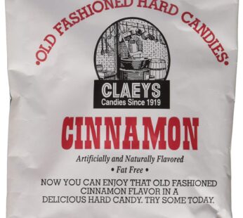 Claeys Candies Cinnamon – Old Fashioned Hard Candy – Artificially and Naturally Flavored – Fat-Free – 6 Ounce – 6-Pack