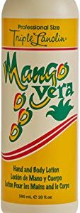 Triple Lanolin Mango Vera Hand and Body Lotion, 20 Oz, 20 Ounce, BRA-40138 - Image 1