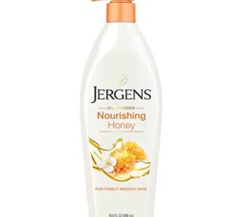 Jergens Nourishing Honey Dry Skin Moisturizer, with Illuminating Hydralucence Blend, Skin Nourishing Formula, Dermatologist Tested,16.8 Fl Oz (Pack of 4) (Packaging May Vary)