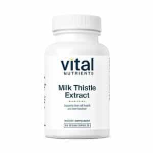 Vital Nutrients Milk Thistle Extract 250mg | Vegan Milk Thistle Supplement for Liver Function & Detox | Antioxidant Support for Glutathione Production | Gluten, Dairy, Soy Free | Non-GMO | 60 Capsules - Image 1