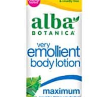 Alba Botanica Very Emollient Body Lotion, Maximum, 12 Oz