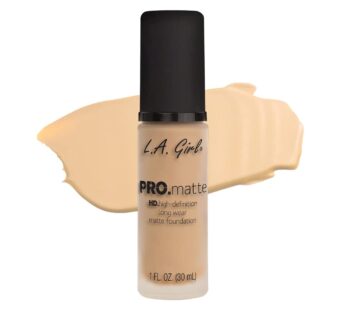 L.A. Girl Cosmetics LA PRO.mattte HD.highdefinition long wear matte foundation, GLM671 Ivory, 1 Fl. Oz