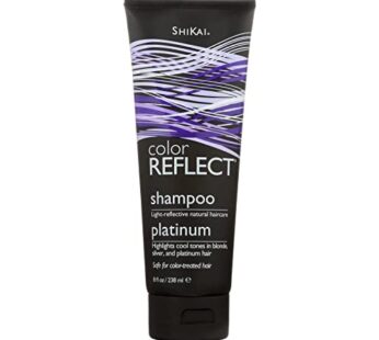 Shikai Color Reflect Platinum Shampoo (8oz, Pack of 2) | Highlights Cool Tones in Blonde, Gray & Platinum Hair | Gentle Cleanser Leaves Hair Shiny