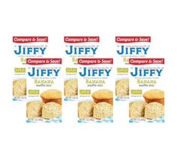 Jiffy, Banana Muffin Mix, 7oz Box (Pack of 6)