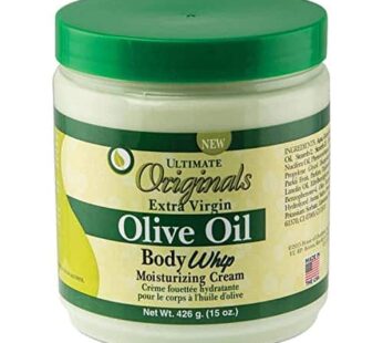 Originals by Africa’s Best Extra-Virgin Olive Oil Body Whip Moisturizing Cream, A Higher Level of Moisturizing For Long Lasting Silky, Soft, Glowing Skin 15oz Jar