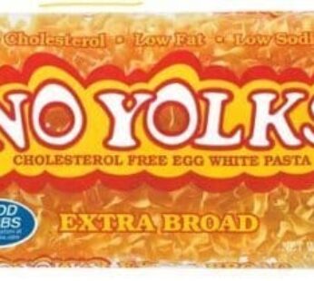 No Yolks Egg White Pasta Extra Broad 12 Oz -2 Bags