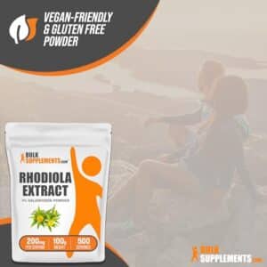 BulkSupplements.com Rhodiola Extract Powder - 3% Salidrosides, Rhodiola Crenualata Extract - Herbal Supplement, Gluten Free, 200mg per Serving, 100g (3.5 oz) (Pack of 1) - Image 6