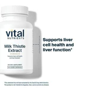 Vital Nutrients Milk Thistle Extract 250mg | Vegan Milk Thistle Supplement for Liver Function & Detox | Antioxidant Support for Glutathione Production | Gluten, Dairy, Soy Free | Non-GMO | 60 Capsules - Image 7