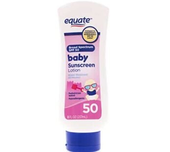 Equate Baby Sunscreen SPF 50 Compare to Coppertone Waterbabies by Equatw