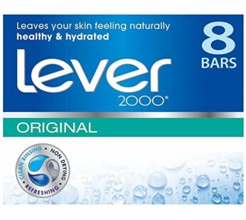 Lever 2000 Bar Soap, Original, 4 oz bars, 8 ea (Pack of 2)