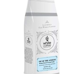 White Coffee Ground Coffee, Tip of The Andes, 12 Ounce
