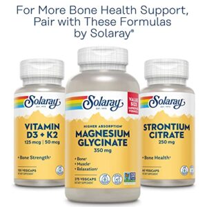 SOLARAY Calcium Magnesium Citrate 1:1 Ratio w/Vitamin D 2 - Calcium Supplements for Women and Men - Calcium 1000mg, Magnesium 1000mg - Bone Health Support - 60-Day Guarantee, 30 Servings, 180 VegCaps - Image 6