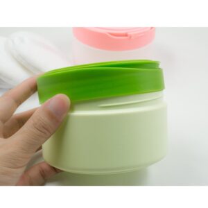 1 Pcs Portable Plastic Baby Skin Care Baby Powder Puff Box Holder Container Talcum Powder Case Jar Pot with Powder Puff and Sieve Tray(Green) - Image 5