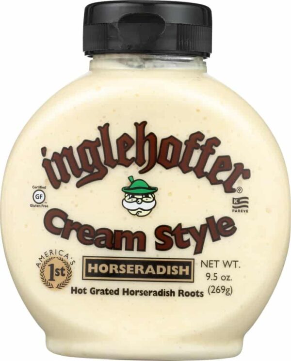 Inglehoffer Cream Style Horseradish, 9.5-Ounce Squeezable Bottles (Pack of 2)