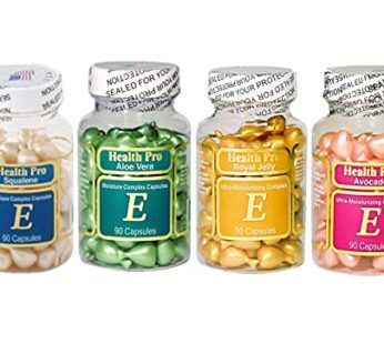 Set of 4 Vitamin E Skin Oil-Avocado/Aloe Vera/Royal Jelly/squalene