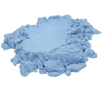 Blue Ice/Light Sky Blue/Pale Turquoise Luxury Mica Colorant Pigment Powder by H&B Oils Center Cosmetic Grade Glitter Eyeshadow Effects for Soap Candle Nail Polish 1 oz