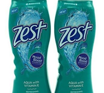Zest Body Wash, Aqua, 18 Ounce, 2 Pack